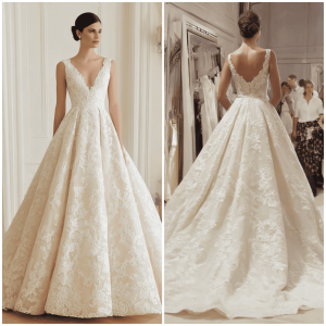 a line wedding dress
